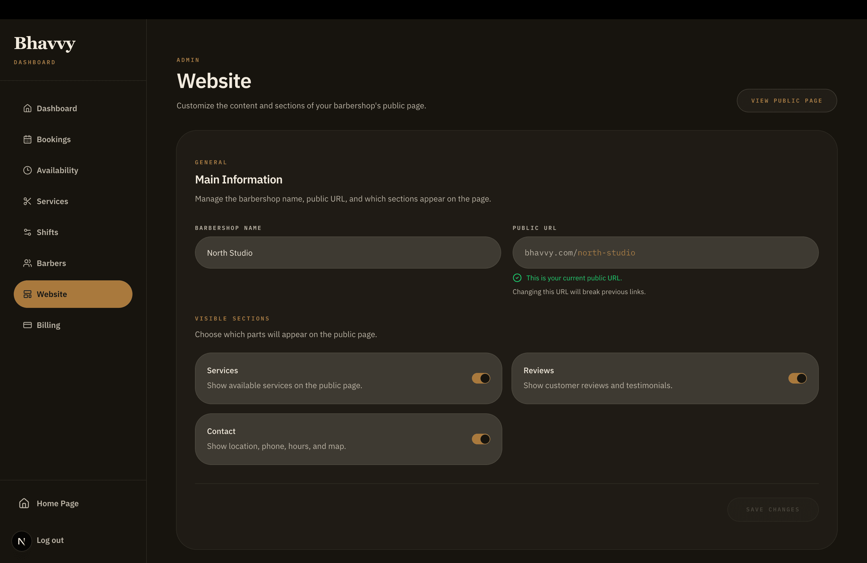 Bhavvy website editor
